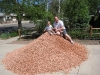 James & Kenny on rock pile