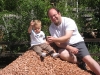 James & Kenny on rock pile